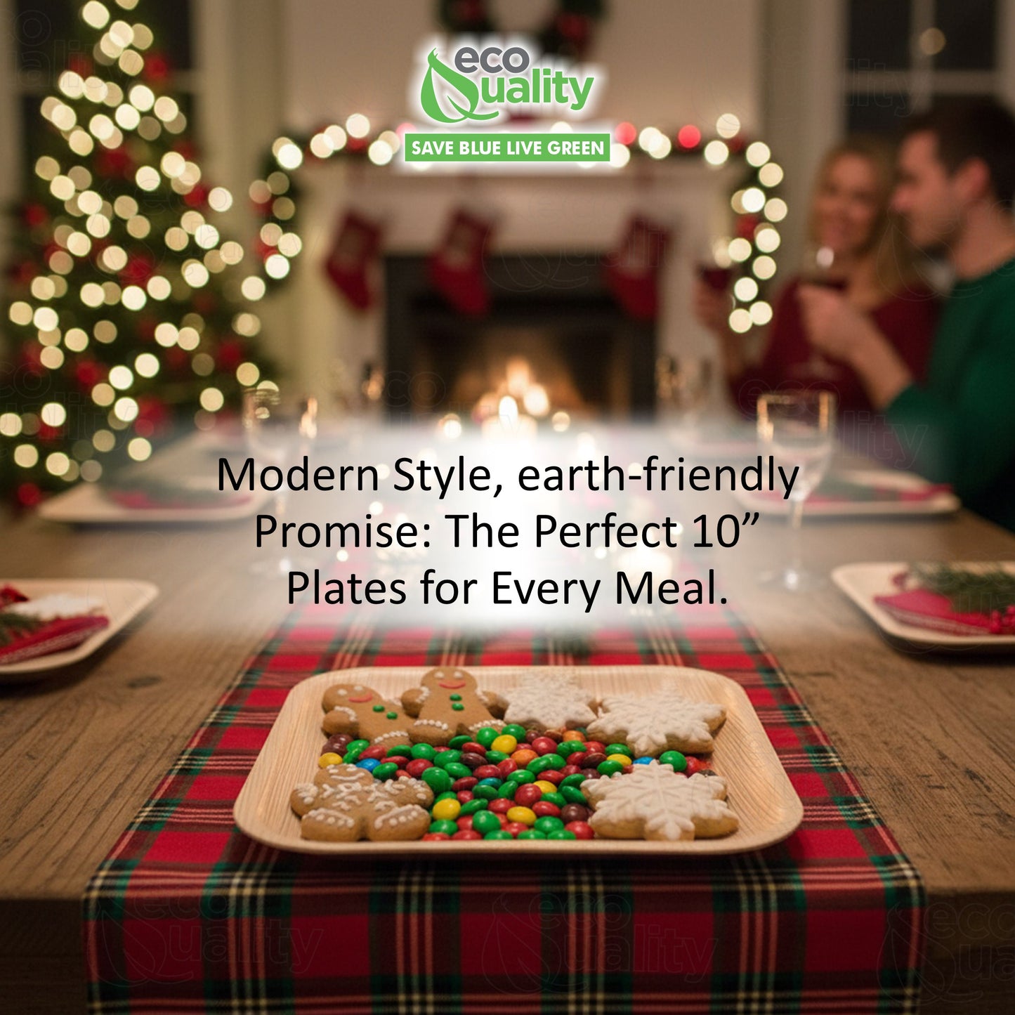 Square palm leaf plates eco friendly disposable dinnerware