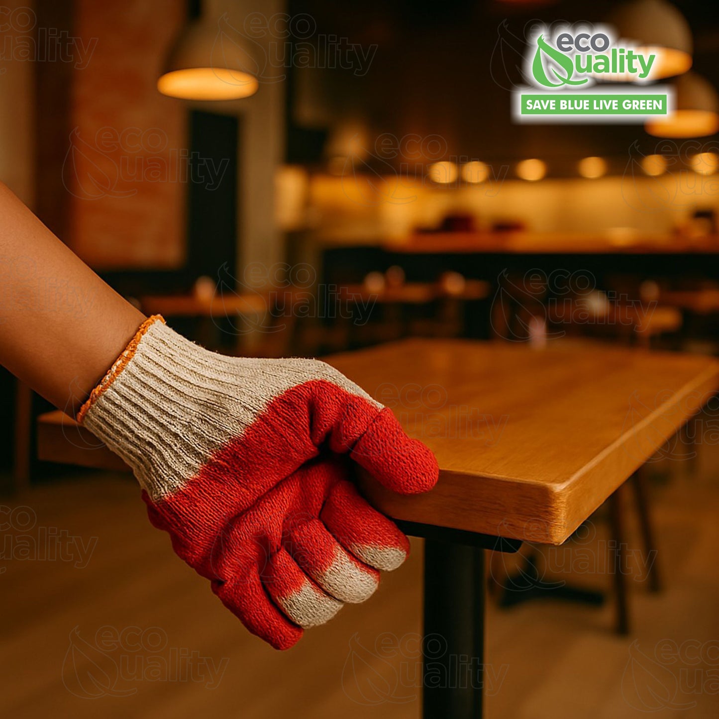 Work Gloves, Latex Dipped Nitrile Coated Gloves (Small, Medium, Large)
