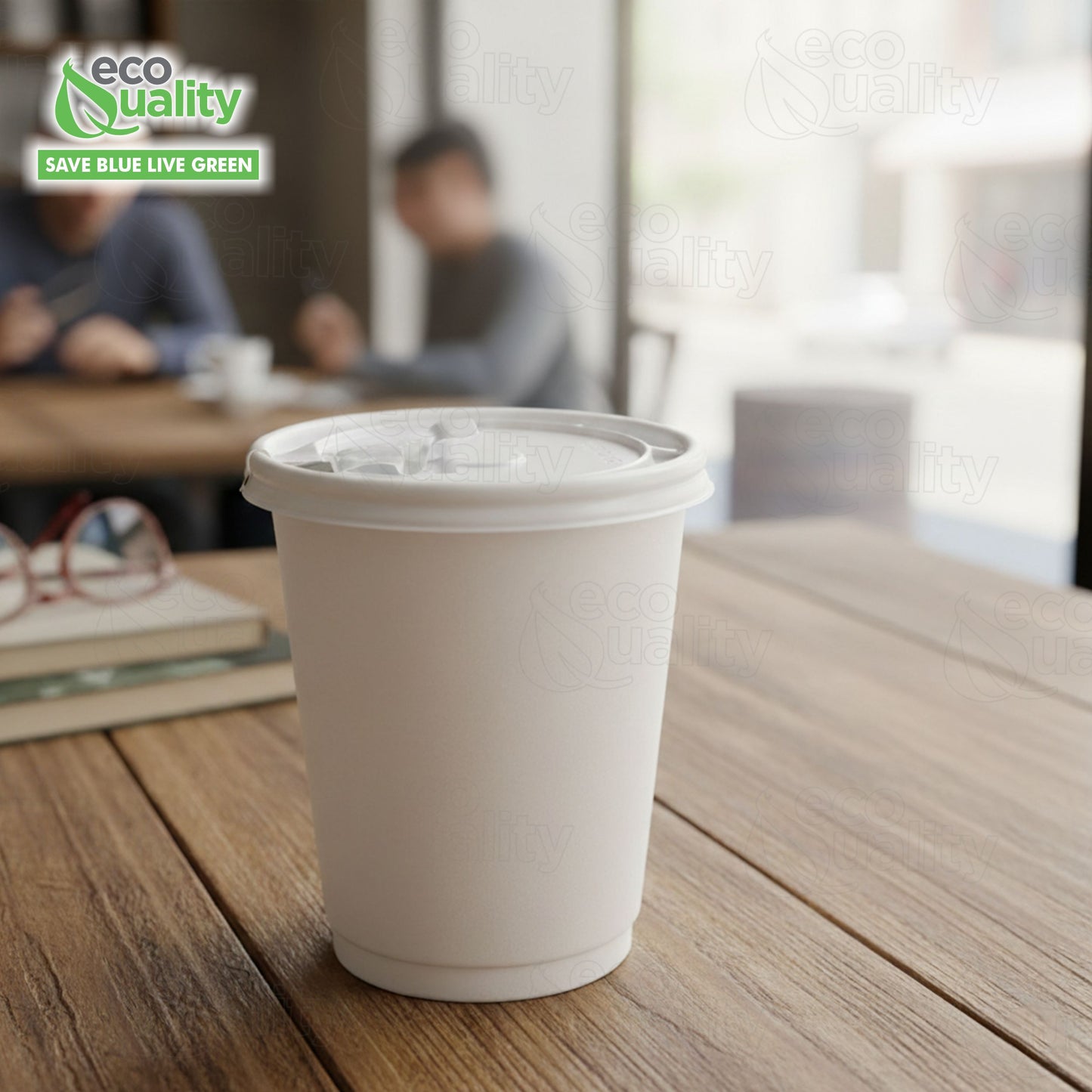 SOLO LB3081 8oz White Flat Tear Tab Lids for Hot Cups, For Deli Hot Coffee Cups, Tea Cups, Paper Cups, Lift Back and Lock Tab Cup Lids