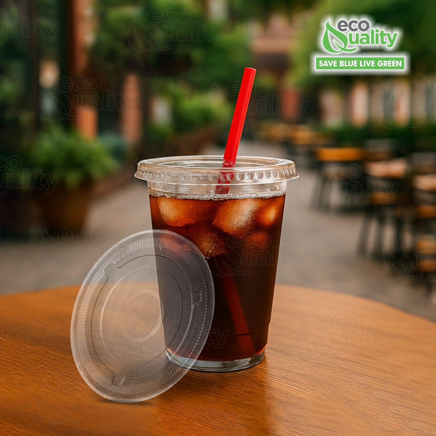 Disposable Clear Flat Plastic Cold Cup Lids For (9oz,10oz,12oz,14oz,16oz,20oz,24oz) Cups PET Lids
