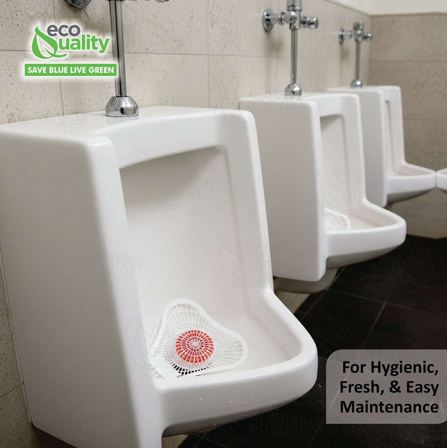 Heavy Duty Urinal Screen and Deodorizer with Non-para Block - Universal Fit - Urinal Scent Cakes with Cherry Fragrance - Great for Hotels, Restaurants, Schools, Offices and Janitorial Supplies