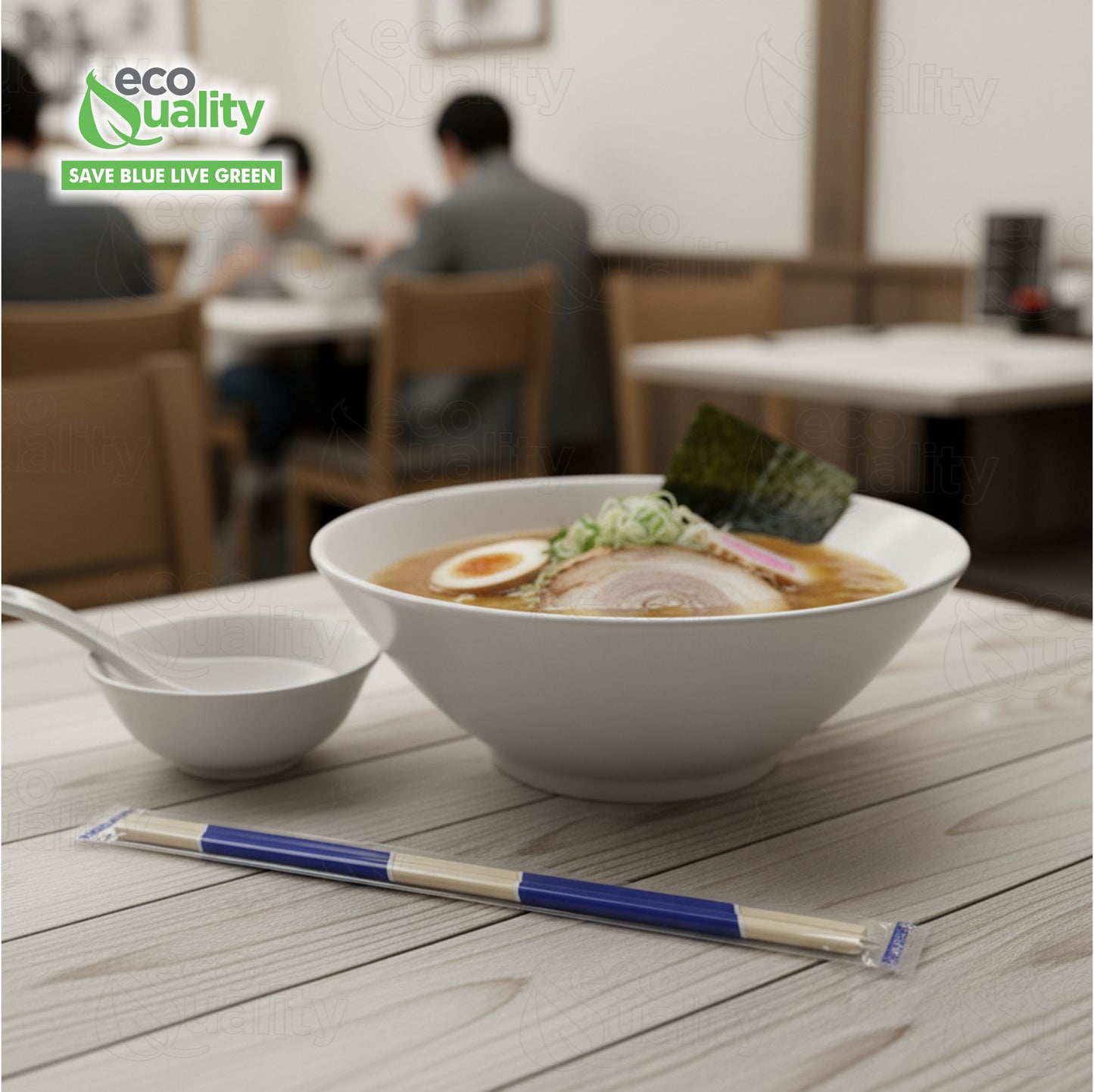 9inch Premium Plastic Wrapped Disposable Bamboo Chopsticks