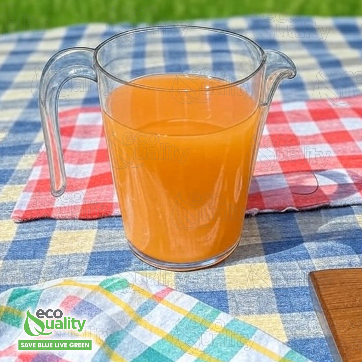 50oz Crystal Clear Plastic Beverage Carafe Pitcher