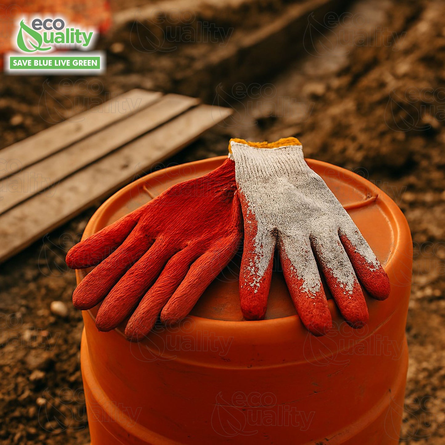Work Gloves, Latex Dipped Nitrile Coated Gloves (Small, Medium, Large)