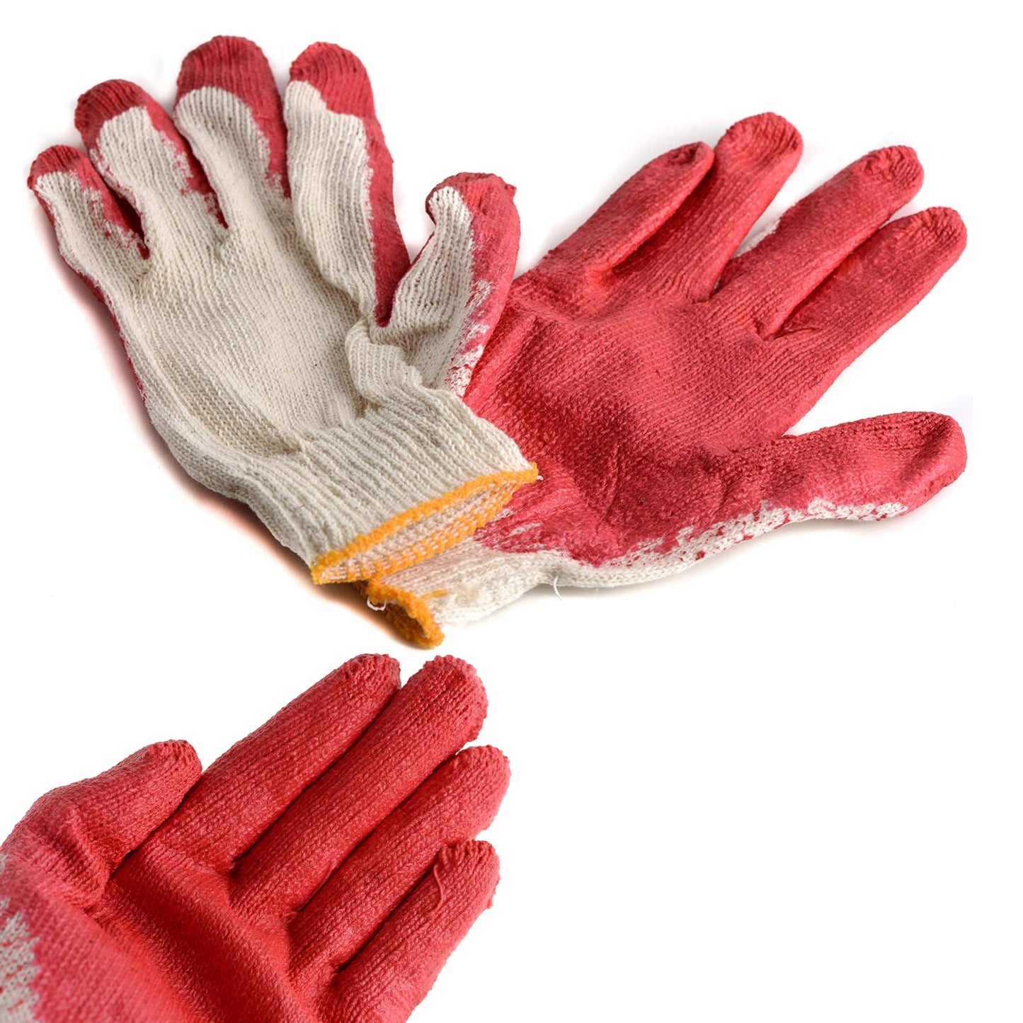 Work Gloves, Latex Dipped Nitrile Coated Gloves (Small, Medium, Large)