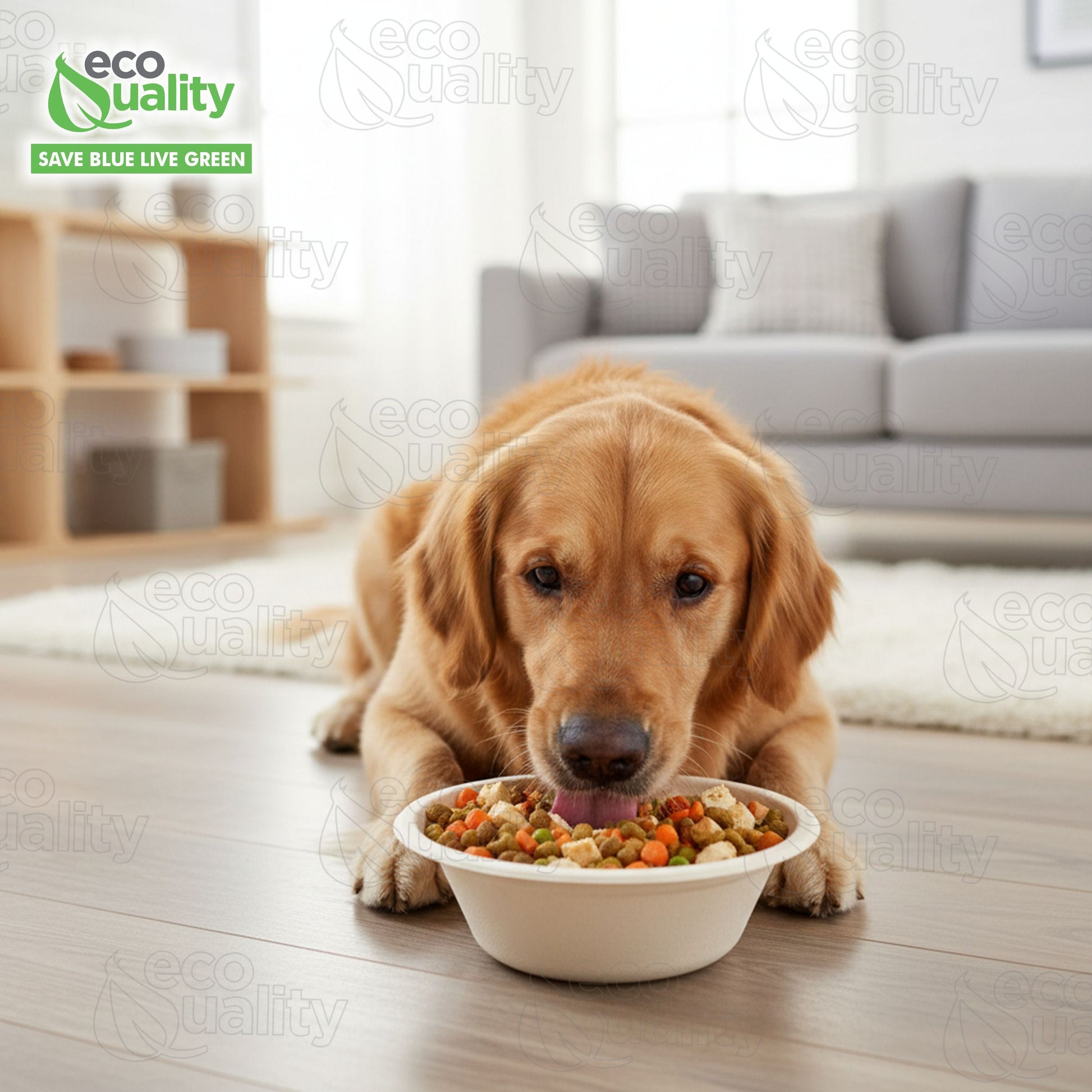 EcoQuality compostable 16oz dog pet bowls biodegradable eco friendly