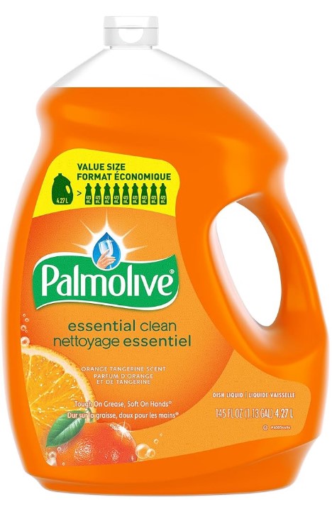 Palmolive Pure Plus Clear Ultra Concentrated Dish Liquid, 20 fl oz bottle, cleans dishes effectively and removes grease while being gentle on hands.