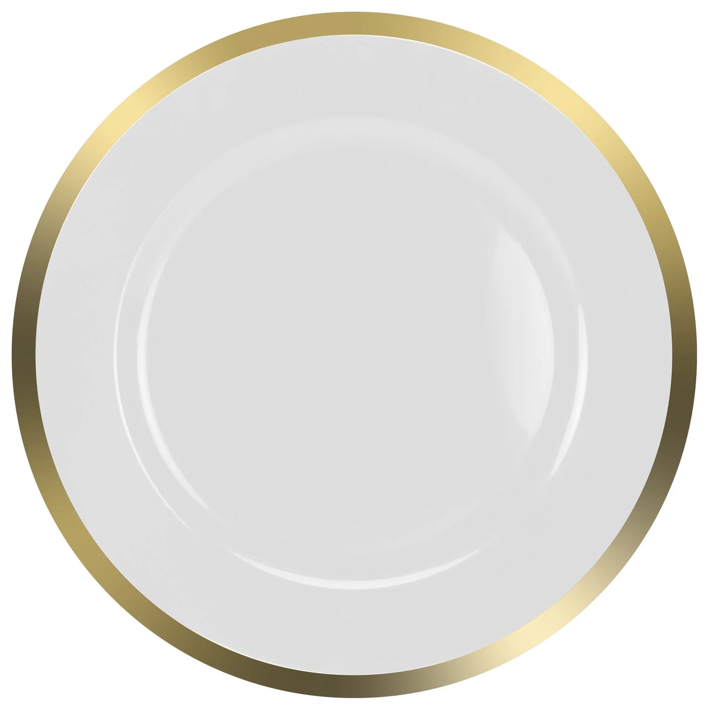 13-inch plate chargers with Black/Gold, Pearl/Gold, Clear/Gold, Clear/Silver, and Clear/Black rim options for weddings, events, and formal dining