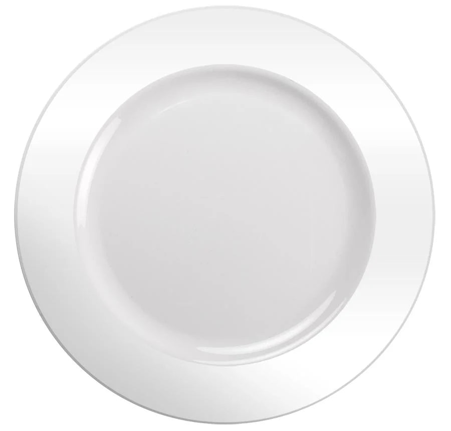 12-inch elegant plate charger in gold, silver, and pearl finishes, perfect for weddings, events, and formal dining setups