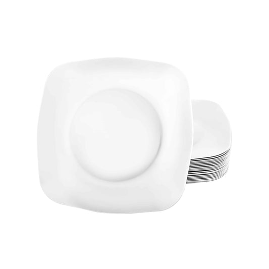 Retro 5.5-inch plate in sleek Pearl finishes, ideal for serving bread, snacks, or small desserts at weddings, parties, and elegant dining occasions.