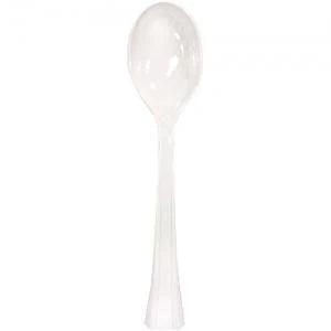 Soup Spoon Bag with high-quality disposable spoons in Clear, Silver, Pearl, Gold, and Sahara—ideal for events, catering, and parties with durable, stylish, and food-safe design.