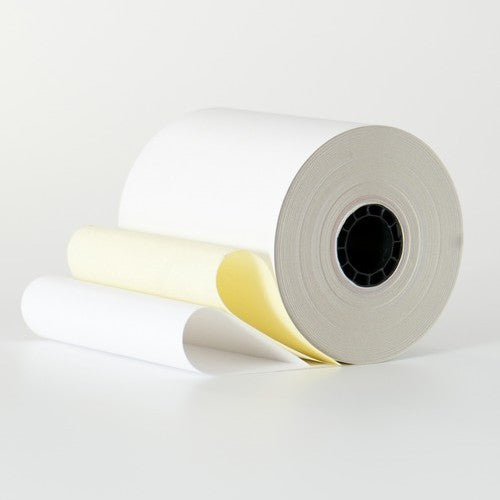  3"x90' canary rolls 2 ply high-quality paper crisp clear printouts generous length 90 feet vibrant canary color versatile compatibility smooth printing reliable performance business use receipts invoices point-of-sale systems
