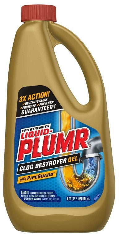 Liquid-Plumr Full Clog Destroyer, 90 ml powerful drain cleaner for breaking down tough clogs in sinks, tubs, and showers