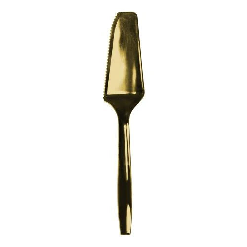 Elegant polished cake server set in Gold, Silver, and Rose Gold, perfect for weddings, birthdays, and special occasions. Stylish and durable design for precise cake cutting and serving.