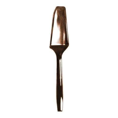 Elegant polished cake server set in Gold, Silver, and Rose Gold, perfect for weddings, birthdays, and special occasions. Stylish and durable design for precise cake cutting and serving.