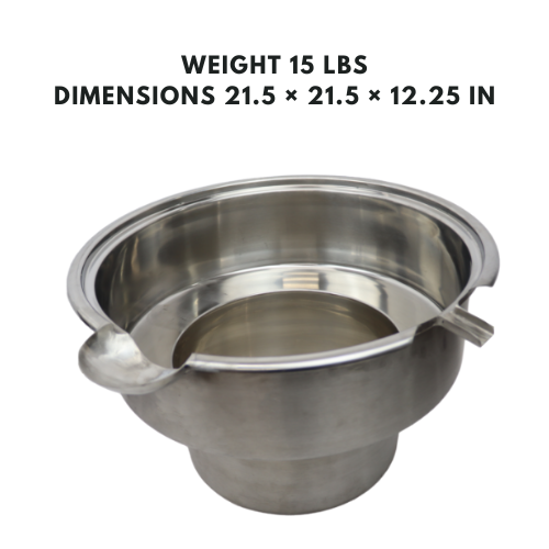 Stockpot with integrated overflow prevention