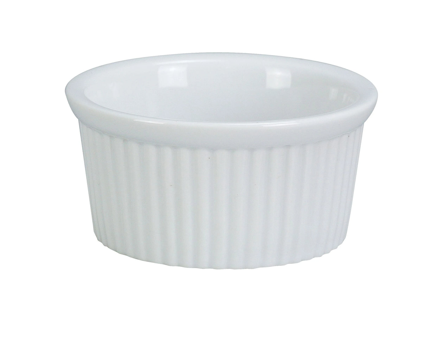 Yanco Fluted Ramekin RK-104 is a versatile addition to any dining setup, ideal for serving sauces, dips, dressings, and small sides. Its fluted design provides both an elegant look and a secure grip, making it a practical choice for busy restaurants, catering services, and home kitchens. The classic white porcelain finish ensures durability, offering excellent resistance to scratches and breakage. Safe for use in both freezers and ovens, this ramekin is designed for convenience and long-lasting performance.