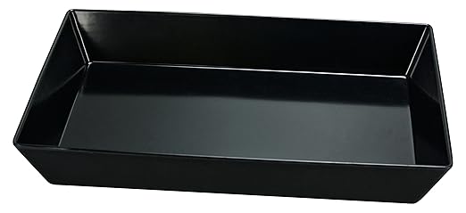 Yanco Rectangular Tray RM-614BK is a versatile and stylish choice for any dining setting. With its deep design and dimensions of 13.75 inches in length, 10 inches in width, and 2.5 inches in height, this plate is perfect for serving generous portions of pasta, salads, or main courses. Crafted from durable melamine, it mimics the look of ceramic while offering superior resistance to breakage and everyday wear. 