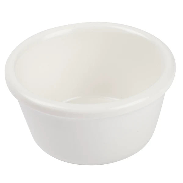 Winco RP-1B to RP-6W 1.5–6oz Bone/Black/White Plain Ramekins