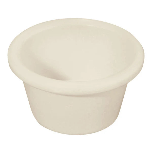 Winco RP-1B to RP-6W 1.5–6oz Bone/Black/White Plain Ramekins