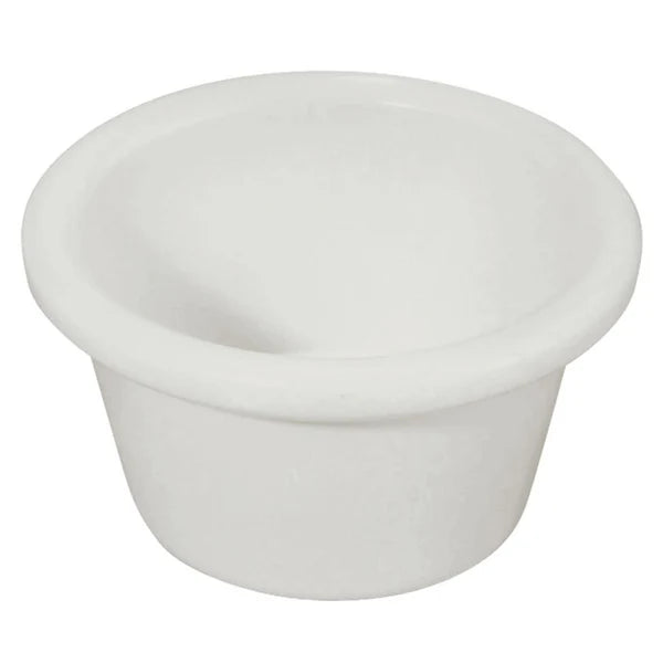 Winco RP-1B to RP-6W 1.5–6oz Bone/Black/White Plain Ramekins