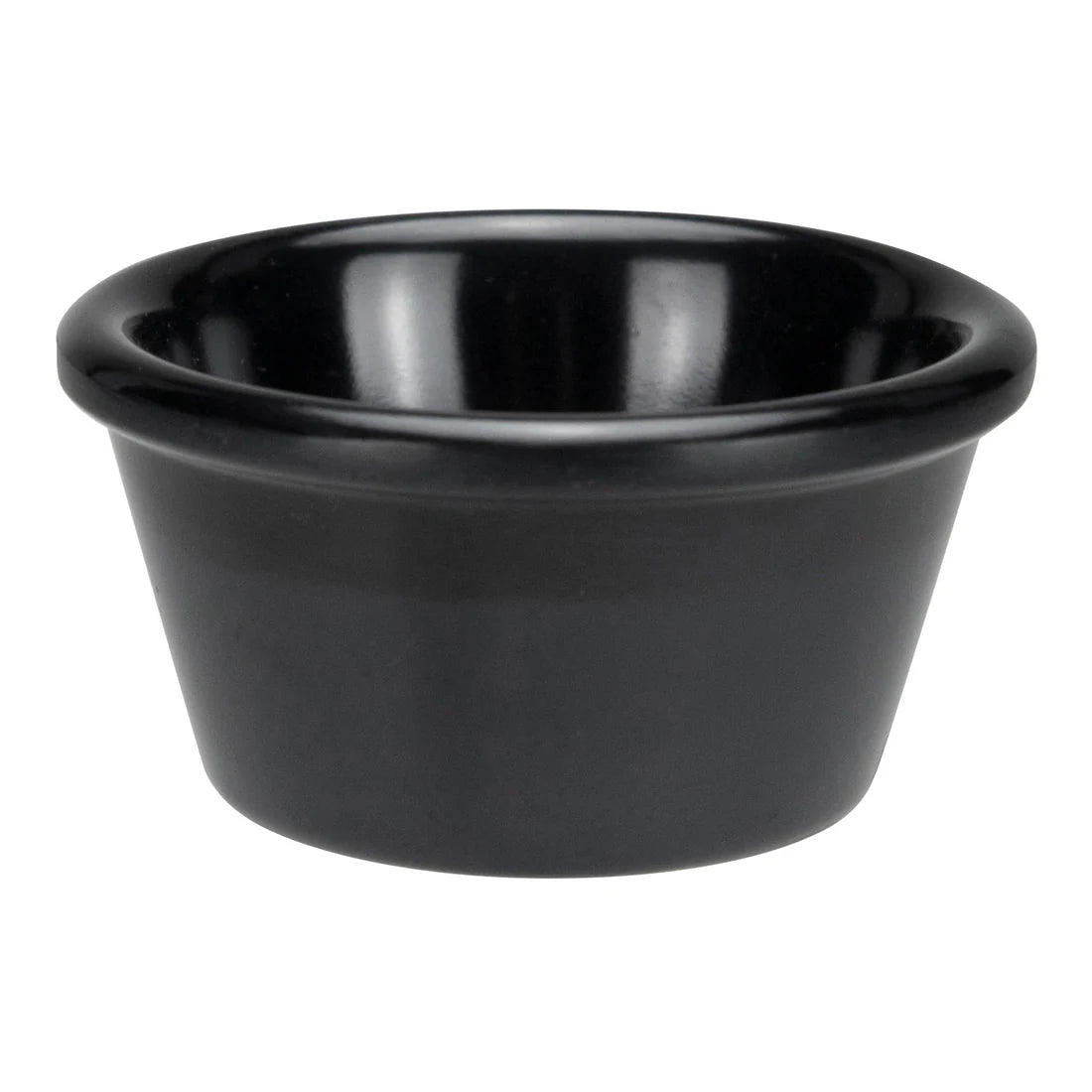 Winco RP-1B to RP-6W 1.5–6oz Bone/Black/White Plain Ramekins
