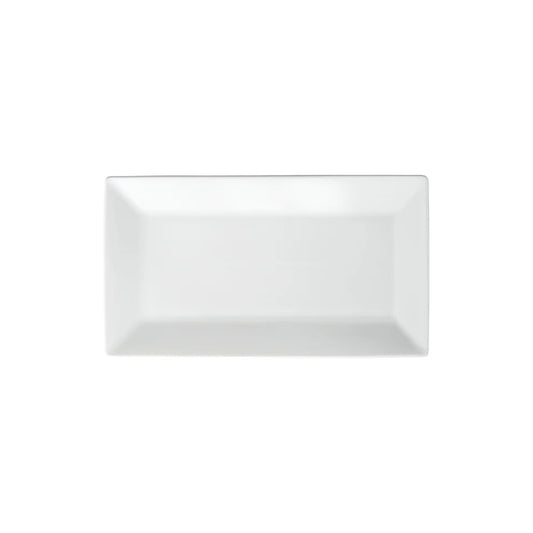 Winco RPR-10 to RPR-85, 8.5"-16.25" Royalsquare Rectangular White Porcelain Platters