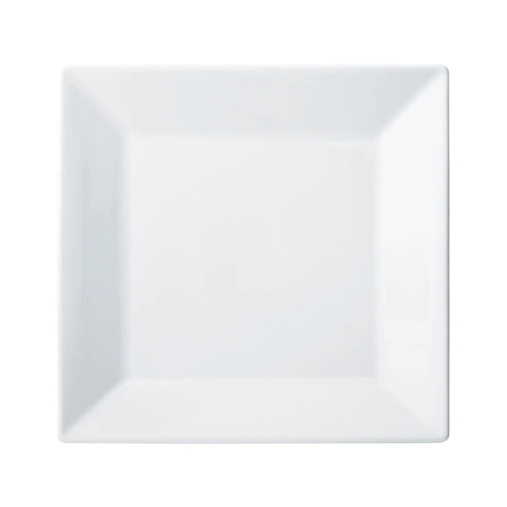 Winco RPS-10 to RPS-925, 3"–9-1/4" Royalsquare White Square Porcelain Plates