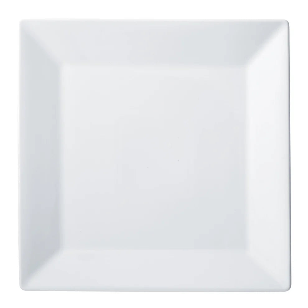 Winco RPS-10 to RPS-925, 3"–9-1/4" Royalsquare White Square Porcelain Plates