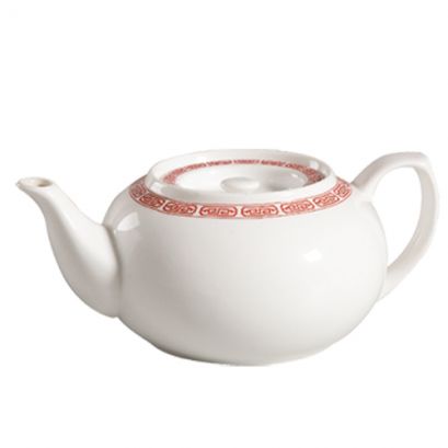 "C.A.C. 32oz Teapot, 8-inch, durable porcelain, SKU RSCAC-105-TPW-2"