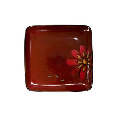  C.A.C. Yaxha Tikal Square Plate 10 3/4" – Stylish and durable porcelain plate, perfect for serving entrees and appetizers in restaurants, hotels, and catering. SKU: RSCAC-112014-SQ16.