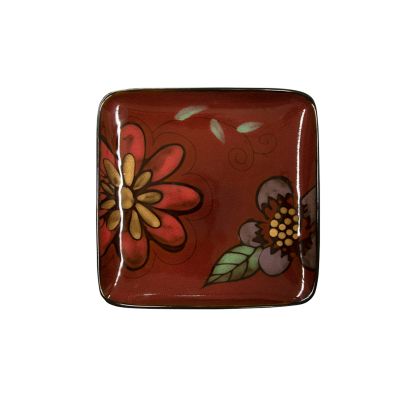  C.A.C. Tikal Square Plate 8 3/4" – Modern and durable square plate, perfect for serving appetizers, salads, and desserts in restaurants and hotels. SKU: RSCAC-112014-SQ8.