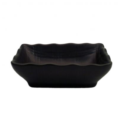 C.A.C. 3 1/4" Sauce Dish – Non-glare black glazed porcelain dish, chip-resistant and stylish, perfect for serving sauces and condiments. Sold 48 per case. SKU: RSCAC-666-32-BLK.