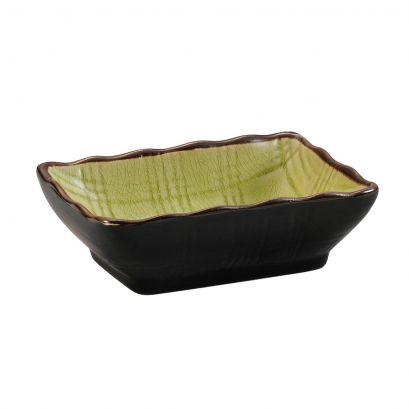 C.A.C. 3 1/4" Sauce Dish – Golden Green glazed porcelain dish, chip-resistant and stylish, perfect for serving sauces and condiments. Sold 48 per case. SKU: RSCAC-666-32-G.
