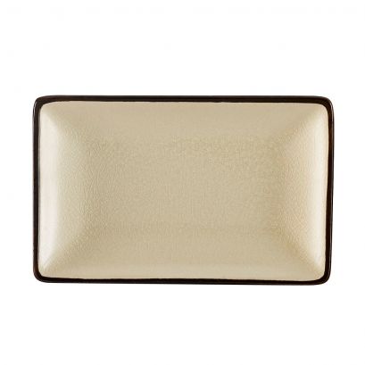 C.A.C. 5" Rectangular Platter – Creamy white glazed porcelain platter, chip-resistant and elegant, perfect for serving appetizers or side dishes. Sold 36 per case. SKU: RSCAC-666-33-W.