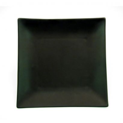 C.A.C. 5" Square Plate – Non-glare black glazed porcelain, chip-resistant and sleek, perfect for appetizers and side dishes. Sold 36 per case. SKU: RSCAC-666-5-BLK.