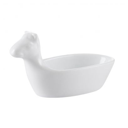 C.A.C. 7 Cute Animal Dishes – 5" durable porcelain plates with playful animal designs. Perfect for sauces, condiments, or small bites. 6/Case. SKU: RSCAC-ANM-12.