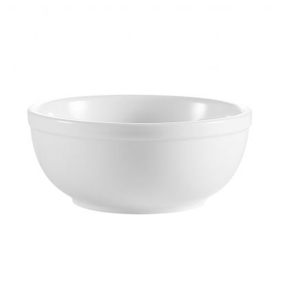C.A.C. 10oz porcelain nappie bowl N.R. #3. Classic white, durable, and dishwasher-safe. 36/Case. SKU: RSCAC-AZ-24.