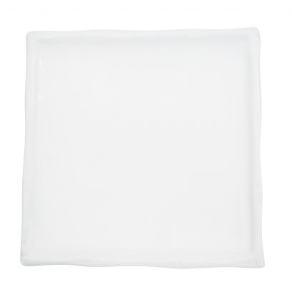 C.A.C. 6" Square Plate. Durable white porcelain, ideal for appetizers and desserts. 36/Case. SKU: RSCAC-BAP-6.