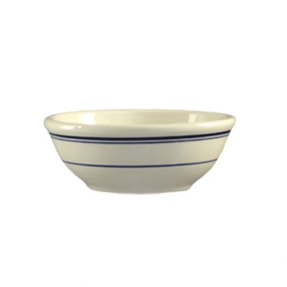 C.A.C. 12.5oz Nappie Bowl, chip-resistant porcelain, ideal for soups and salads. Sold as 36 per case. SKU: RSCAC-BLU-15.
