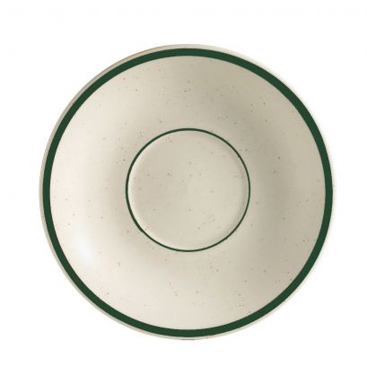 C.A.C. Saucer for CES-1 – 6", chip-resistant porcelain saucer. Designed for coffee and tea service. 36 per case. SKU: RSCAC-CES-2.