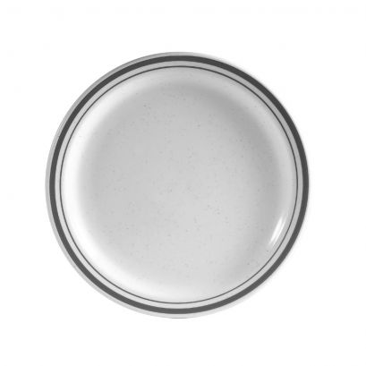 C.A.C. Plate N.R. #4 – 6 5/8", chip-resistant porcelain plate. Ideal for salads, bread, and appetizers. 36 per case. SKU: RSCAC-CES-6.
