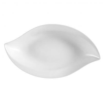 C.A.C. 14 3/4" Wavy Porcelain Bowl – 36oz capacity, stylish and durable for restaurants and catering. SKU: RSCAC-COL-W41.

