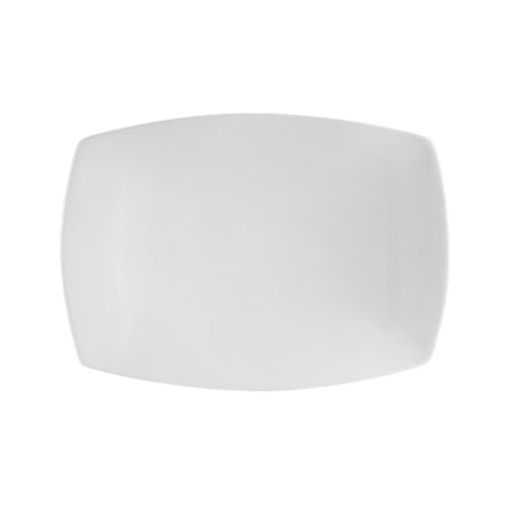 C.A.C. 14 1/2" Coupe Rectangular Platter – High-quality porcelain serving platter for restaurants and catering. Modern design, durable build. SKU: RSCAC-COP-RT51.
