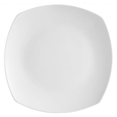 C.A.C. 7 1/2" Square Plate – A durable and stylish porcelain plate with a modern coupe design, ideal for appetizers and small entrées. SKU: RSCAC-COP-SQ7.