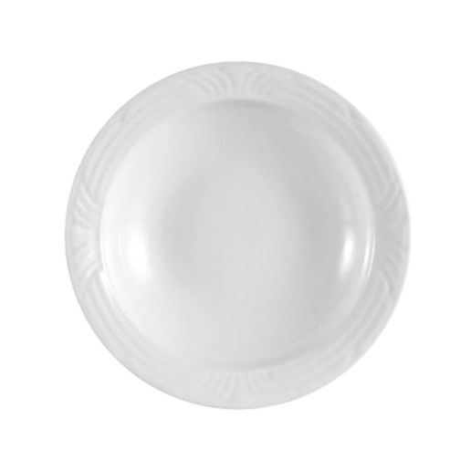 C.A.C. Fruit Dish – 5oz porcelain bowl, 5 1/2" diameter, white finish. SKU: RSCAC-CRO-11.