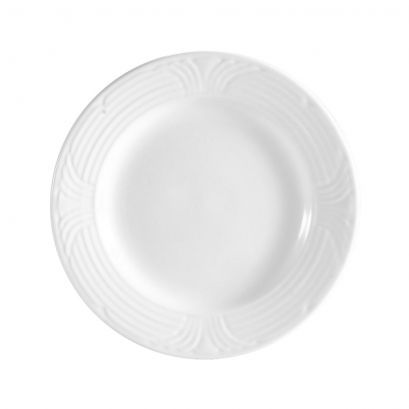 C.A.C. 11 1/4-inch white porcelain plate, perfect for entrees. SKU: RSCAC-CRO-20.