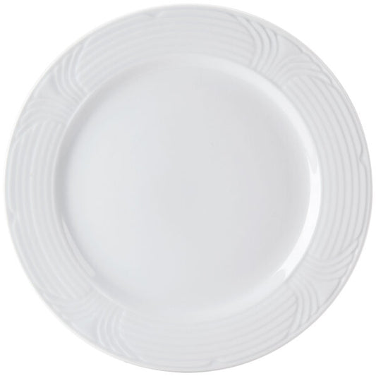 C.A.C. 7.5-inch white porcelain plate – ideal for sides and desserts – 36 per case – SKU RSCAC-CRO-7.
