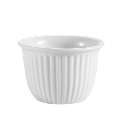 C.A.C. 6 oz Custard Cup – 3 1/2" white porcelain dish – SKU RSCAC-CST-8 – sold 36 per case.

