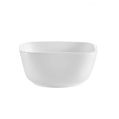 C.A.C. 6oz Square Bowl – 4" modern ceramic bowl ideal for sauces, sides, or desserts. Sold in 48/Case. SKU: RSCAC-CTY-B4.

